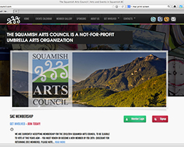 Squamish Arts Council Website